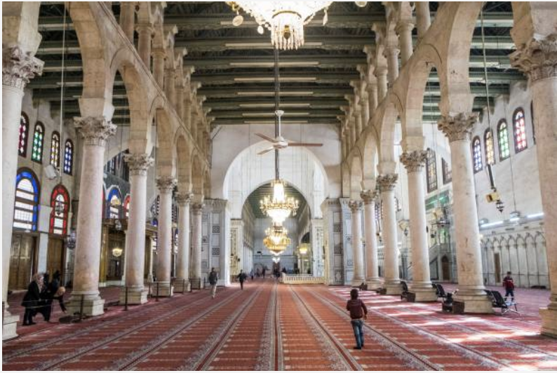 Inside the Umayyad Mosque